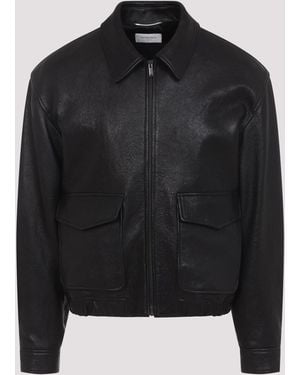 Saint Laurent Jacket Lamb Leather - Black