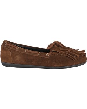 Semicouture Mocassino Ria Pelle Cuoio Calzature - Brown