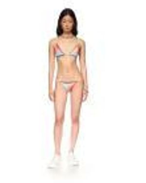 CASABLANCA Top Bikini Glass Gradient Polyester Swimwear - White
