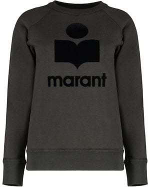 Isabel Marant Isabel Marant Millyny Logo Sweatshirt Cotton Sweatshirts - Black