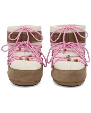 Moon Boot Moon Boot Cow Suede Boot - Pink