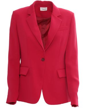 P.A.R.O.S.H. Single Breasted Jacket Polyester - Red