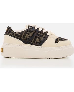 Fendi Low Top Platform Sneakers - Natural