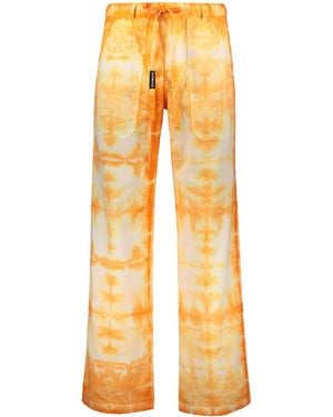 NAHMIAS Cotton Baggy Trousers - Yellow