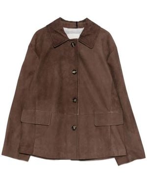 Max Mara Leather Outerwear - Brown