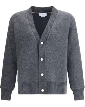 Thom Browne Wool Cardigan - Blue