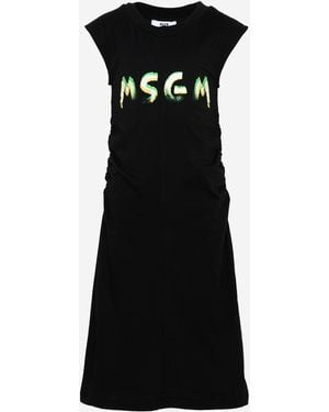 MSGM Dress Cotton - Black