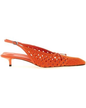 Jacquemus Les Slingbacks Cubisto B Slingback Polyester Pumps - Red