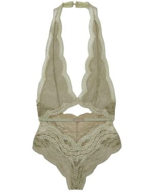 Gucci Stretch Tulle Bodysuit - White