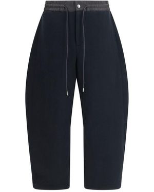 Sacai Cotton Athletic Trousers - Blue