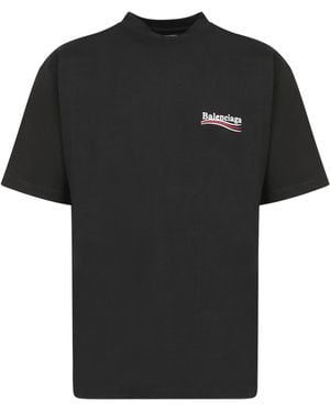 Balenciaga Political T-Shirt - Black