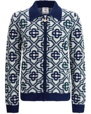 CASABLANCA Knit Jacket - Blue