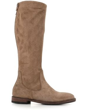 Alberto Fasciani Suede Knee-High Boots - Brown