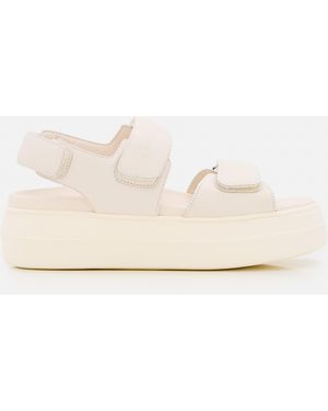 Hogan Sandals Calfskin Leather - Natural