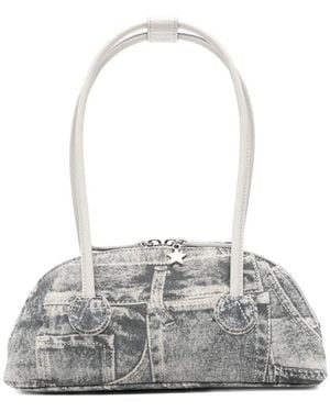 Marge Sherwood Shoulder Bag Calf Suede: 100 - Grey