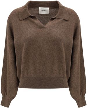 Lisa Yang V-Neck Jumper Kashmir/Capra Hircus - Brown