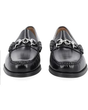 G.H. Bass & Co. G. H. Bass Leather Horsebit Loafers - Black