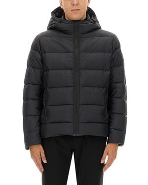 Fay Double Front Down Jacket - Black