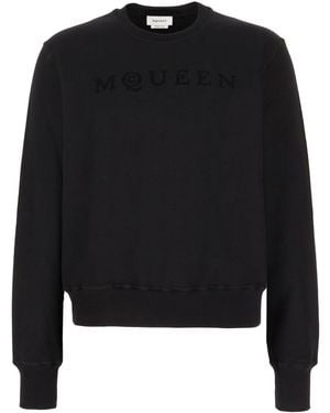 McQueen Cotton Sweatshirt - Black