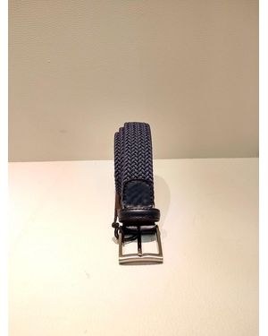 SAIT Intreccio Elastico 70 Nylon Calf Leather Belt - Natural