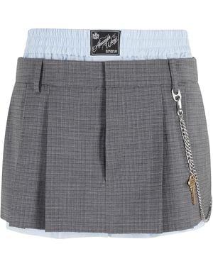 Alexander Wang Pre Styled Pleated Skort W Chain - Gray