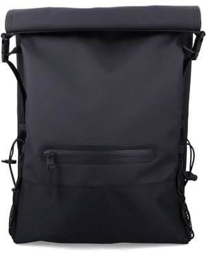 Rains Trail Mountaineer Rolltop Backpack Polyester - Black