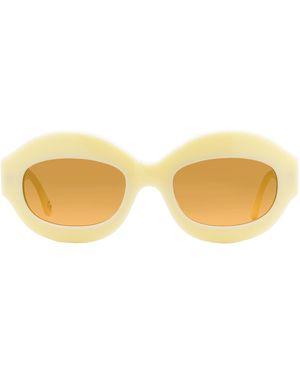 Marni Ik Kil Cenote Oval Sunglasses 01U-- 53Mm Plastic (Acetate) - Black