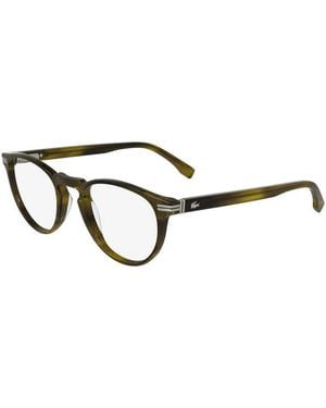 Lacoste Striped Eyeglasses L2966 - Brown