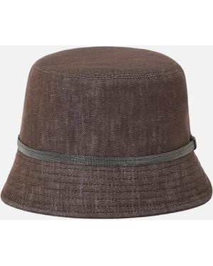 Brunello Cucinelli Cotton Hat - Brown