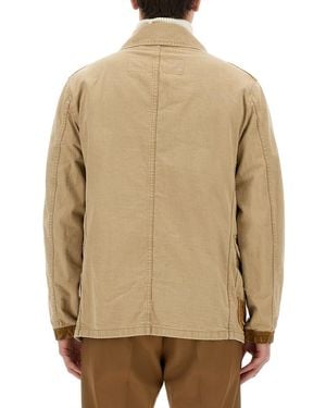 Fay Jacket With 4 Hooks Cotton - Natural
