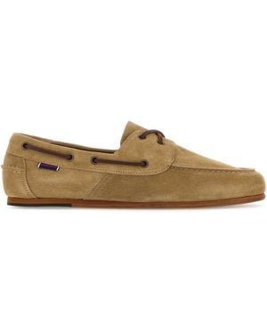 Sebago Cappuccino Suede Owen Loafers - Brown