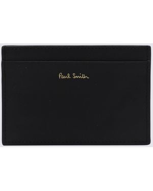 Paul Smith Leather Card Holder - Black
