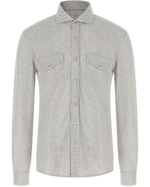 Brunello Cucinelli Cotton Blouse - Grey
