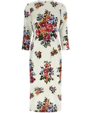 Dolce & Gabbana Dolce & Gabbana 'Mazzo Di Fiori' Dress - White