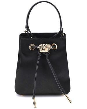 Versace La Medusa Bucket Bag - Black