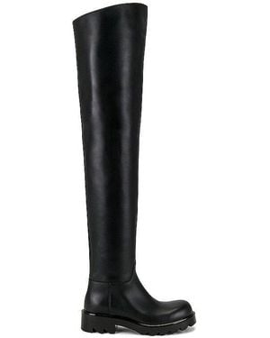 Bottega Veneta Leather Chelsea Knee-High Boots - Black