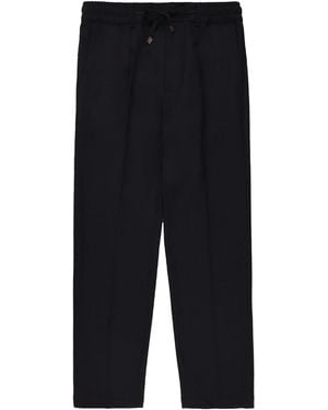 Cruna Trousers Lana Vergine - Black