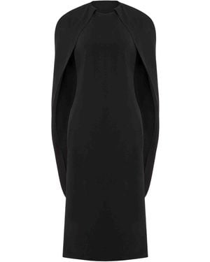 Alberta Ferretti Flowing Silhouette Dress With Delicate Draping - Black