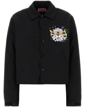 KENZO Black Cotton Blend Jacket