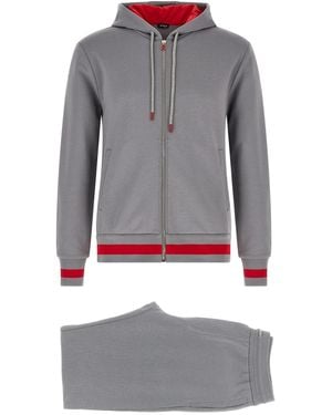 Kiton Cotton Tracksuit - Grey