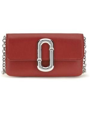 Marc Jacobs Red Calf Leather Bos Taurus Shoulder Bag