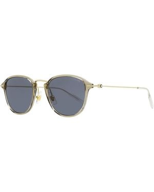 Montblanc Classic Sunglasses Mb0155S 003-Light 51Mm/Light Metal/Plastic (Injected) - Black