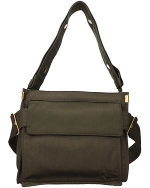 Burberry Fabric Shoulder Bag - Black