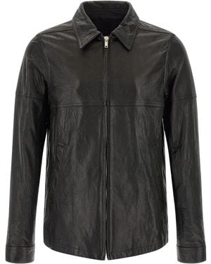 Rick Owens Lamb Leather Jacket Clothing - Black
