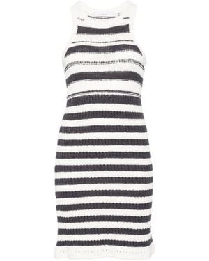 IRO Miyana Striped Mini Dress - White