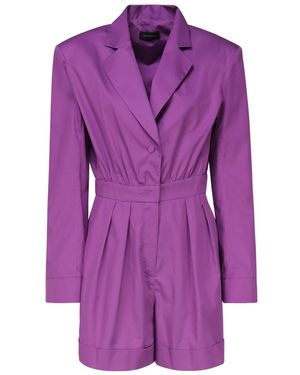 ANDAMANE Rina Cotton Jumpsuit - Purple