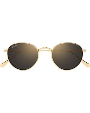 Cartier Ct0626S Signature C De Sunglasses Titanio - Brown