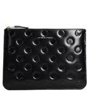 Comme des Garçons Polka Dots Embossed Wallet - Black