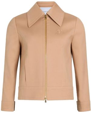 Patou Short Zipped Jacket - Natural