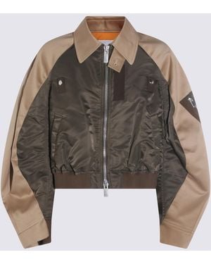 Sacai Jackets Nylon - Green